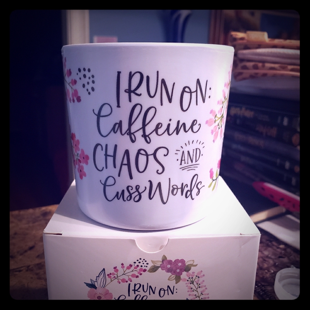 New! Cute Caffeine Chaos and Cuss Words Cup!
